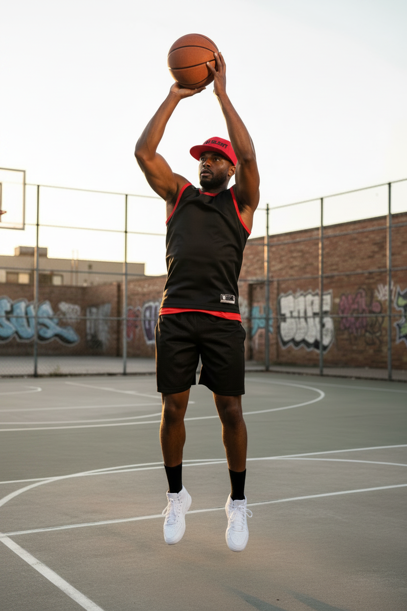 HushMode Stay Silent Snapback hat in red, front view